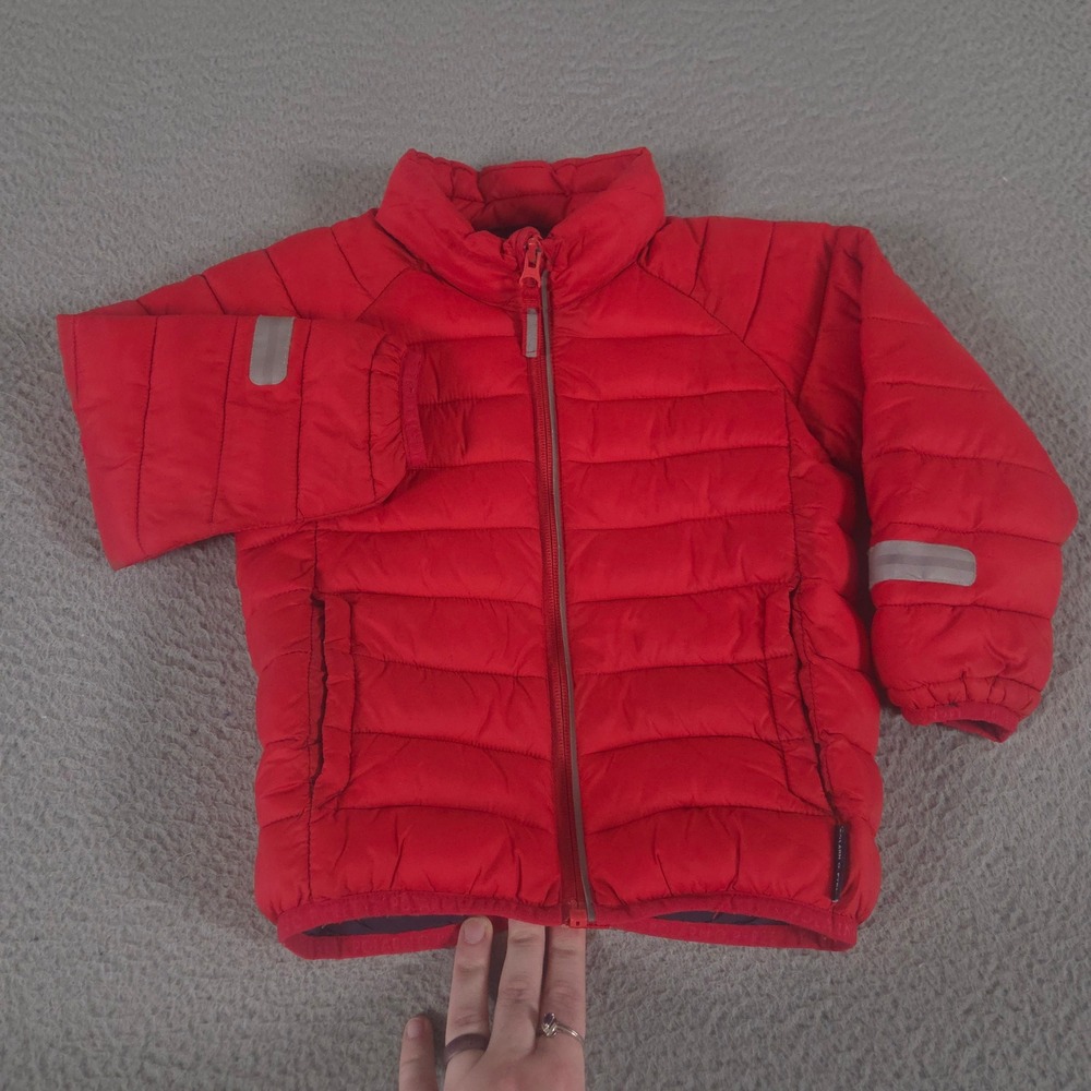 Polarn O. Pyret Jacket Unisex 3-4Y Puffer Quilted Reflective Lightweight Coat